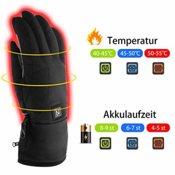 Aroma Season® | Beheizbare Handschuhe mit Akku | Warme beheizte Hände den ganzen Tag beim Skifahren, Snowboarden, Wandern, Angeln | hohe Heiz- und Akkuleistung | hochwertige Verarbeitung - 5