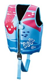 Beco Kinder Sealife Auftrieshilfe und Schwimmhilfe verstellbar mit 3 Auftriebskörper Schwimmlernweste, pink, S - 1