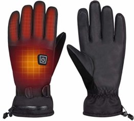 Beheizbare Handschuh 7.4V/4000mAh Winterhandschuhe Herren Damen 3-Stufen Temperaturregelung für Arbeiten im Freien Skifahren, Motorrad - 1