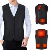 Doact Beheizte Weste, Waschbar Heizweste für Körperwärmer in Kalten Winter, Heat Jacke für Herren und Damen, Heizweste USB, Heizweste Herren mit 3 Fakultativ Temperatur Vest Beheizte für Die Jagd (XL) - 1
