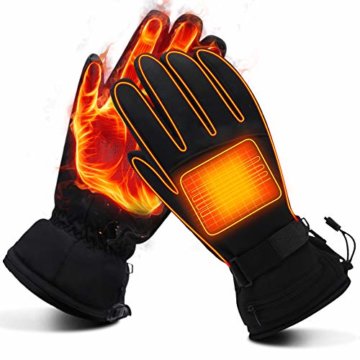 Mermaid Elektrische Beheizbare Handwärmer Handschuhe für Herren Damen Winterhandschuhe mit Wiederaufladbare Lithium-Ionen-Batterie Beheizt 3.7V - 1