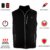 PROSmart Beheizbare Weste Leichtgewichts Fleece Beheizte Weste mit USB Akku, Unisex (Schwarz, L) - 7